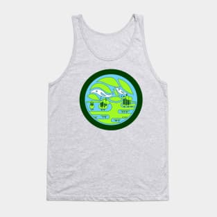 wetland landscape birdland ecopop Tank Top